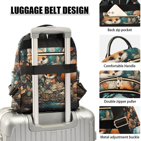 Mini Faux Leather Backpack Small Women Girls Cute School Travel Compact Purse main image 5